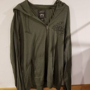 XXL Green Buffalo David Bitton Hoodie for Men